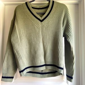 Striped Trim Cricket Sweater